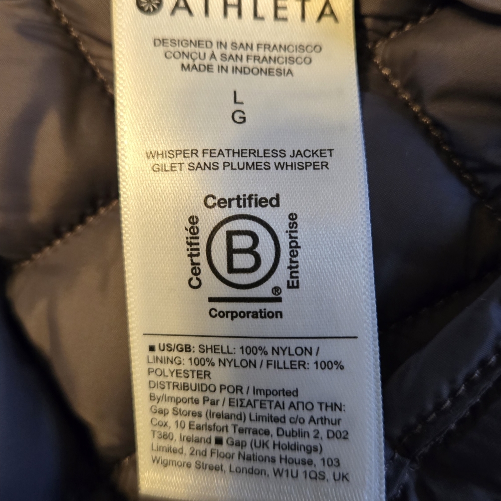 Athleta Light Purple Quilted Puffer Jacket - Picture 6 of 6